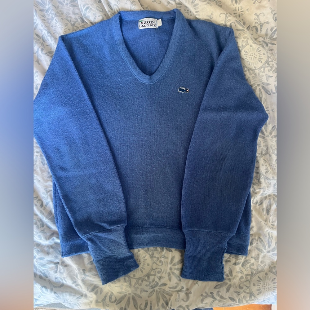Vintage IZOD Lacoste V-Neck Sweater – Women’s XL